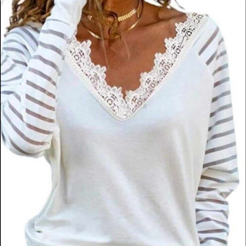 sweet as can be top: white